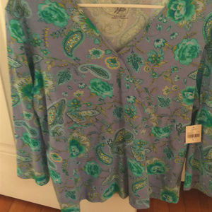 NWT J. Jill Crossover Tee (Large)